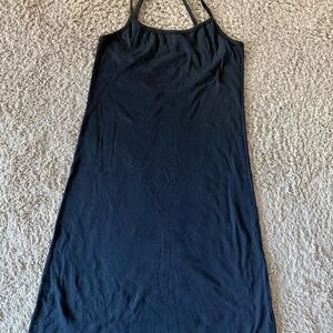 Petit Bateau blk dress, small, new